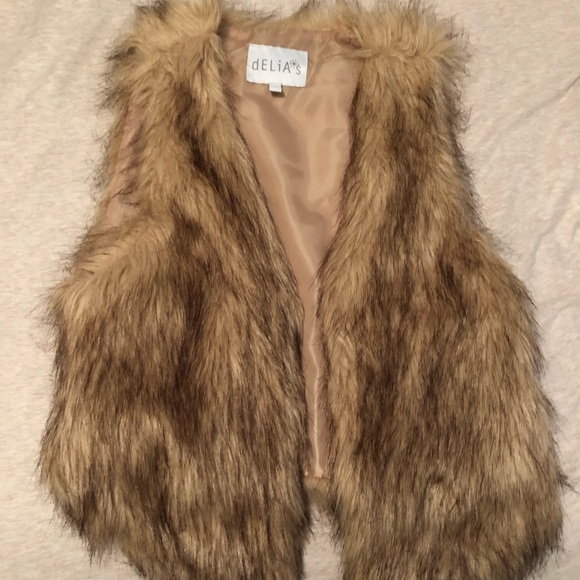 dELiA*s Jackets & Blazers - Faux fur vest